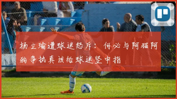 杨立瑜遭球迷怒斥：何必与阿猫阿狗争执真该给球迷竖中指